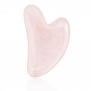 Kamień Gua Sha Pink z jadeitu - masażer do twarzy
