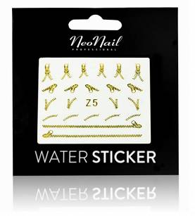 Naklejki wodne NeoNail Mini Water Sticker Z5 Gold