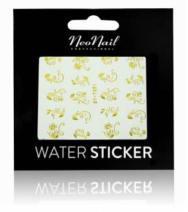 Naklejki wodne NeoNail Mini Water Sticker SY-T051 Gold